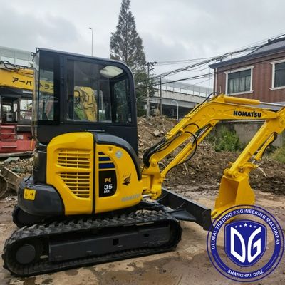 เครื่องขุด PC35 ที่ใช้แล้ว 95 เครื่องขุด Komatsu 3.5t