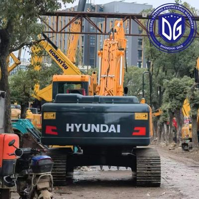 R220 22 ตัน Hyundai Excavator มือสองที่มีความสามารถปรับปรุงสูงและทุกพื้นที่