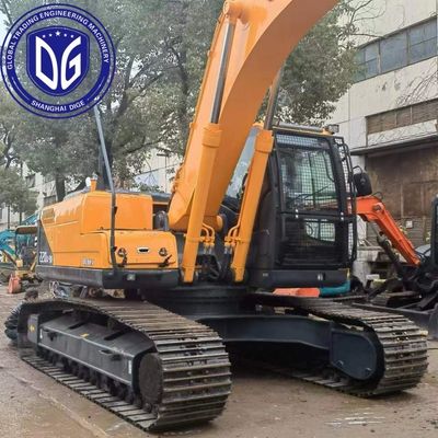 R220 22 ตัน Hyundai Excavator มือสองที่มีความสามารถปรับปรุงสูงและทุกพื้นที่