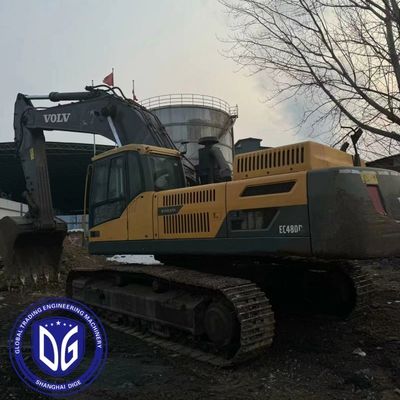 Ec480 เครื่องขุด Volvo มือสอง ขนาด 48 ตัน เครื่องไฟแรงแรง ระบบแสงประสิทธิภาพสูง