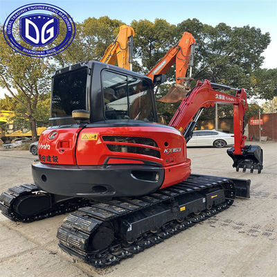 6 ตัน KX163 เครื่องขุด Kubota ที่ใช้ เครื่องขุดไฮดรอลิก