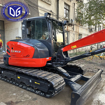 6 ตัน KX163 เครื่องขุด Kubota ที่ใช้ เครื่องขุดไฮดรอลิก