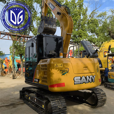 Sany SY75C 7.5 ตัน ใช้ Excavator Crawler ด้วยระบบเย็นที่พัฒนา