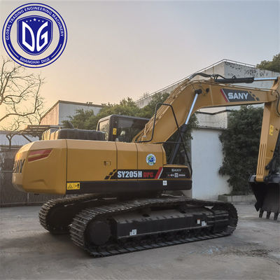 Sy205H 20.5 ตัน ใช้ SANY Excavator กับการไฮดรอลิกระบายที่ประสิทธิภาพ