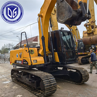 Sany SY155 15.5T เครื่องขุดคลานมือสอง ระบบพลังงานที่ประหยัดพลังงานและมีประสิทธิภาพ