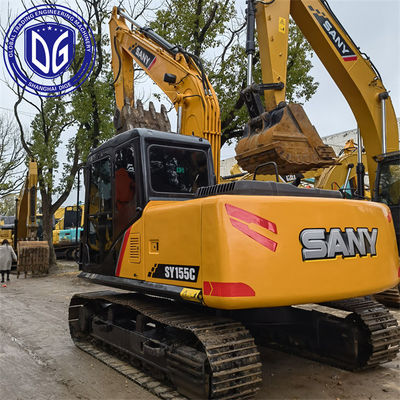 Sany SY155 15.5T เครื่องขุดคลานมือสอง ระบบพลังงานที่ประหยัดพลังงานและมีประสิทธิภาพ