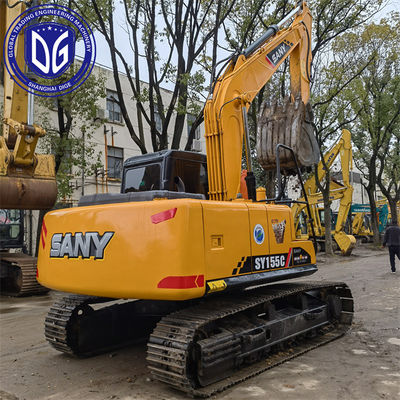 Sany SY155 15.5T เครื่องขุดคลานมือสอง ระบบพลังงานที่ประหยัดพลังงานและมีประสิทธิภาพ