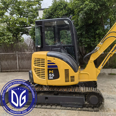 เครื่องขุดไฮดรอลิก Komatsu PC55 เครื่องขุด 4D88E-6 เครื่องยนต์แบบและการสร้างที่ทนทานสําหรับงานหนัก