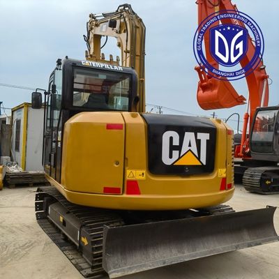 308E2 ใช้ Caterpillar เครื่องขุด 8 ตัน ด้วยการตอบสนองไฮดรอลิกเรียบ