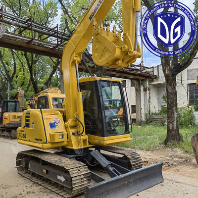 เครื่องยนต์ประหยัด USED PC60 excavator กับระบบไฮดรอลิกที่ทันสมัย