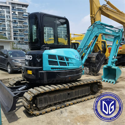 SK55 5.5Ton Kobelco มินิใช้ Excavator ด้วยคุณภาพที่ดีและการทํางานที่ดีเยี่ยมในขาย