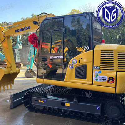 7 ตัน เครื่องขุด Komatsu ขนาดเล็ก PC70 ประหยัดน้ํามัน ประหยัดแรงงาน อาวุธ