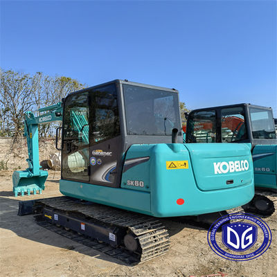 SK60-8 Kobelco Excavator ใช้เดิม Kobelco ขนาดเล็ก 6 ตัน Excavator
