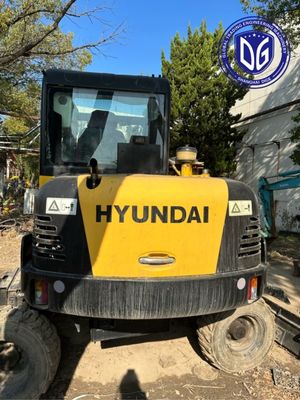 Hyundai Used Wheel Excavator 60w-7 6Ton เครื่องขุดขนาดเล็กแบบไฮดรอลิก จํานวน 10 ชิ้น
