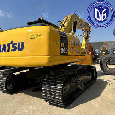 PC200-7 เครื่องขุด Komatsu มือสอง 97% เครื่องขุด Crawler มือใหม่ 20 ตัน