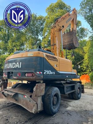R210w-9 21 ตัน Hyundai Excavator ที่ใช้แล้ว พร้อมระบบแขวนตัวปรับปรุง