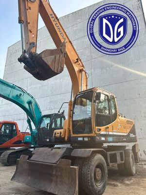 R210w-9 21 ตัน Hyundai Excavator ที่ใช้แล้ว พร้อมระบบแขวนตัวปรับปรุง