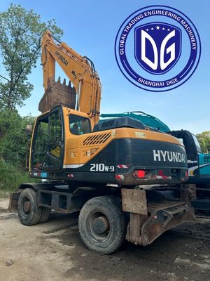 R210w-9 21 ตัน Hyundai Excavator ที่ใช้แล้ว พร้อมระบบแขวนตัวปรับปรุง