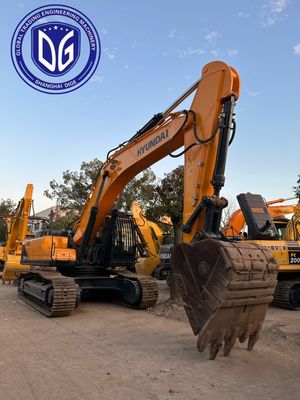 R520LC-9Vs เครื่องขุดไฮดรอลิก Hyundai มือสองที่มีระบบลมเย็นที่ประสิทธิภาพ