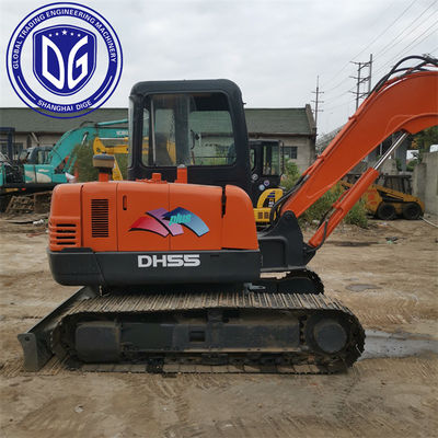 อุปกรณ์ขุดขนาดเล็ก Doosan DH55 5.5Ton ที่ใช้แล้ว มีคุณภาพดี ราคาถูก พร้อมขาย