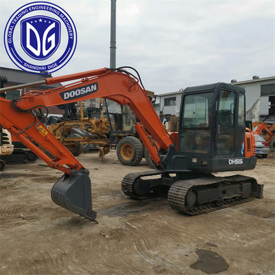 อุปกรณ์ขุดขนาดเล็ก Doosan DH55 5.5Ton ที่ใช้แล้ว มีคุณภาพดี ราคาถูก พร้อมขาย
