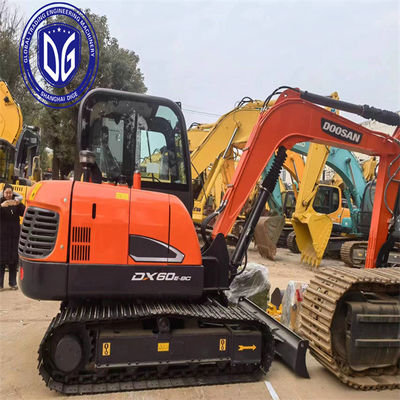 ปลอดภัยและมั่นคง DX60 ใช้ Doosan 6 ตัน Excavator ใช้ Mini ด้วยการปรับปรุงเต็ม
