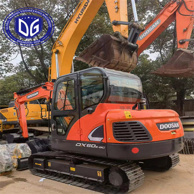 ปลอดภัยและมั่นคง DX60 ใช้ Doosan 6 ตัน Excavator ใช้ Mini ด้วยการปรับปรุงเต็ม