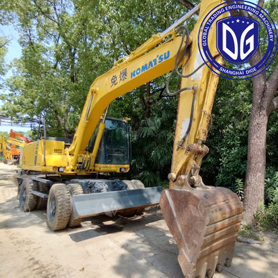 ที่มาญี่ปุ่น PC150W เครื่องขุดล้อ Komatsu มือสอง PC150W เครื่องขุด มือสอง Komatsu เครื่องขุดไฮดรอลิก PC150W