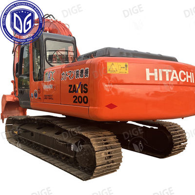 ที่มาญี่ปุ่น ZX200-6 เครื่องขุด Hitachi มือสอง ZX200-6 เครื่องขุด Crawler มือสอง