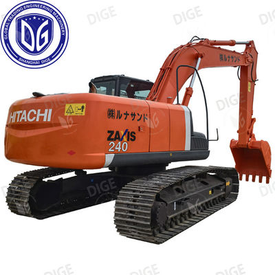 24 ตัน ZX240 ใช้ Hitachi Excavator ใช้ Crawler Excavator ขับเคลื่อน ไฮดรอลิกขับเคลื่อน