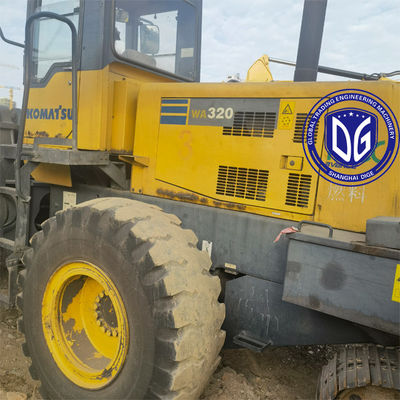 เครื่องบรรทุกด้านหน้า WA320-3 เครื่องบรรทุก Komatsu ที่ใช้มาจากญี่ปุ่น