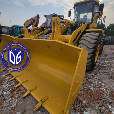 เครื่องบรรทุกด้านหน้า Komatsu WA470-3 เครื่องบรรทุกมือสอง อุปกรณ์ก่อสร้างสําหรับวิศวกรรมเหมืองขนาดใหญ่