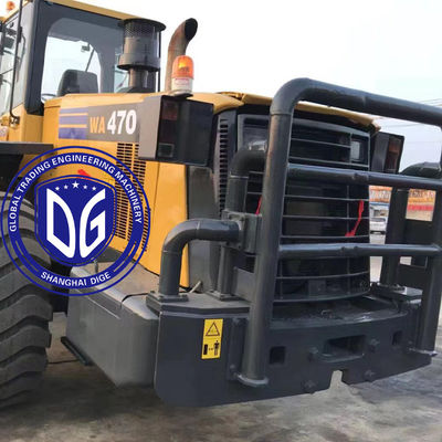 เครื่องบรรทุกหน้า Komatsu WA470-6 เครื่องบรรทุกมือสองที่มีประสิทธิภาพสูง
