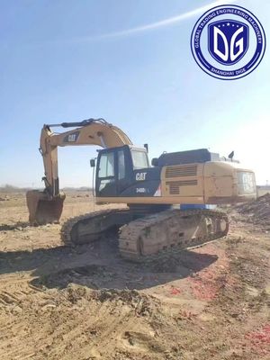 เครื่องขุดถ้ํา 340D2L เครื่องขุดหิน Caterpillar ที่ใช้ 40 ตัน เครื่องขุดมือดินที่ผ่านการทดสอบ