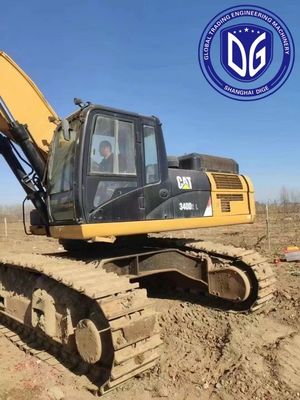 เครื่องขุดถ้ํา 340D2L เครื่องขุดหิน Caterpillar ที่ใช้ 40 ตัน เครื่องขุดมือดินที่ผ่านการทดสอบ