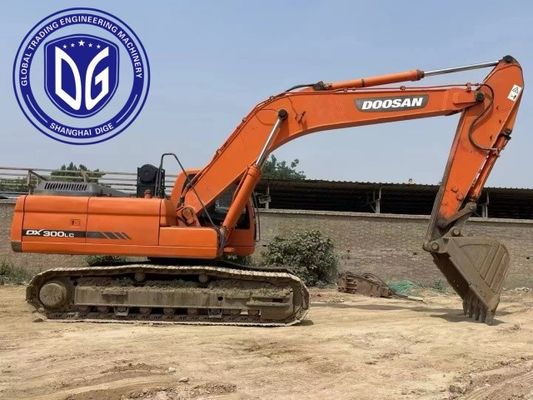 ประหยัดเวลาและแรงงาน DX300LC เครื่องขุด Doosan 30t ที่ใช้แล้ว ที่ทนทานสูง