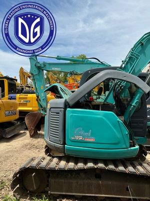 เครื่องขุด Sk75SR ใช้ Kobelco 7.5 ตัน