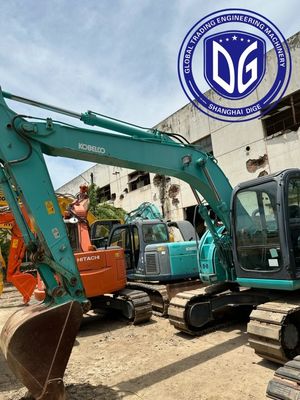 Sk125SR แบบยืดหยุ่น ใช้ Kobelco Excavator 12.5 ตัน แรง มหาสมบัติสําหรับการก่อสร้าง