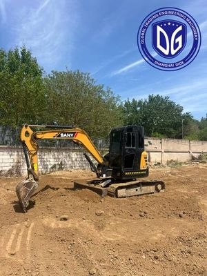 Sany SY55U 5.5Ton Mini Used Excavator ระบบเครื่องขับเร็ว