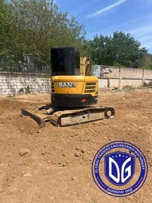 Sany SY55U 5.5Ton Mini Used Excavator ระบบเครื่องขับเร็ว