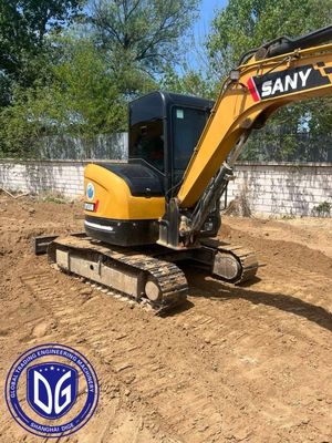 Sany SY55 5.5Ton มินิใช้ Excavator ในคุณภาพสูง อุปกรณ์อุดมสมบูรณ์ที่มีอยู่ในขณะนี้