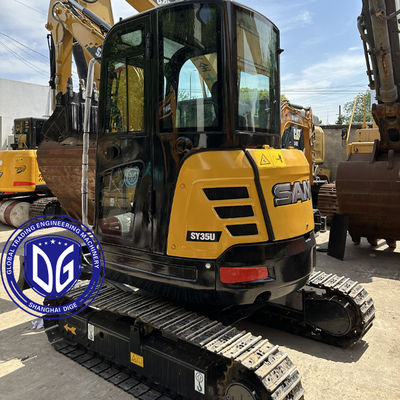 ใช้ Sany SY35 3.5Ton เครื่องขุดขนาดเล็ก เกือบใหม่ ด้วยการออกแบบที่คอมแพคต์