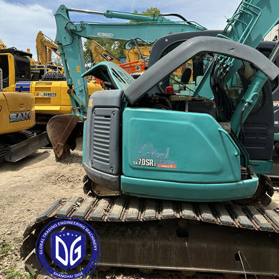 ใช้ Kobelco SK70 7Ton เครื่องขุดขนาดเล็ก ของแท้จากญี่ปุ่น