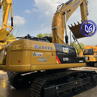 เครื่องขุดไฮดรอลิกมือสอง Splendid Caterpillar 329 29Ton ปริมาณแรงปั่นสูง