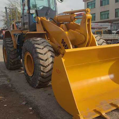 Caterpillar CAT966H เครื่องบรรทุกไฮดรอลิกมือสอง พร้อมเครื่องยนต์ CAT C11 สําหรับขาย เครื่องบรรทุกล้อ
