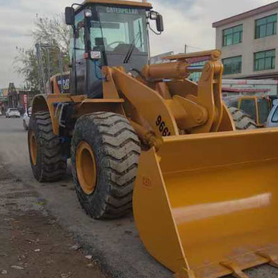 Caterpillar CAT966H เครื่องบรรทุกไฮดรอลิกมือสอง พร้อมเครื่องยนต์ CAT C11 สําหรับขาย เครื่องบรรทุกล้อ