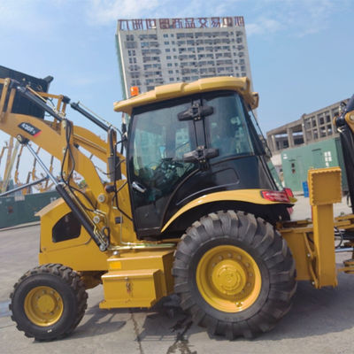 อุปกรณ์ขุดที่ใช้แล้ว เครื่องบรรทุกถังหิน Caterpillar Backhoe พร้อมการนําทางทางเทคนิคไกลตลอดชีวิต