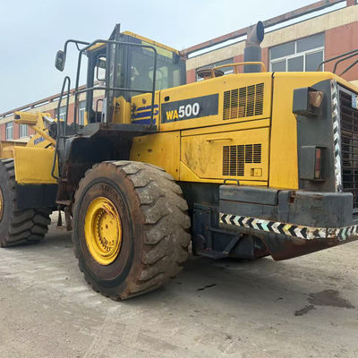 Komatsu WA500 4.3m3 เครื่องบรรทุกล้อขนาดถังมาตรฐาน สําหรับสถานที่ก่อสร้าง