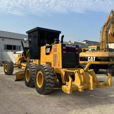 ไฮดรอลิกขับเคลื่อนรูป Caterpillar Grader 140h 14677kg เครื่องจักรน้ําหนักสําหรับและการจัดลําดับทางที่แม่นยํา