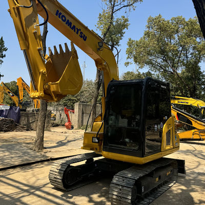 SAA4D95LE เครื่องขุดเครื่อง Komatsu มือสองที่มีเครื่องยนต์ทอร์โบชาร์จ ความสูงในการขุดสูงสุด 7150 มม.